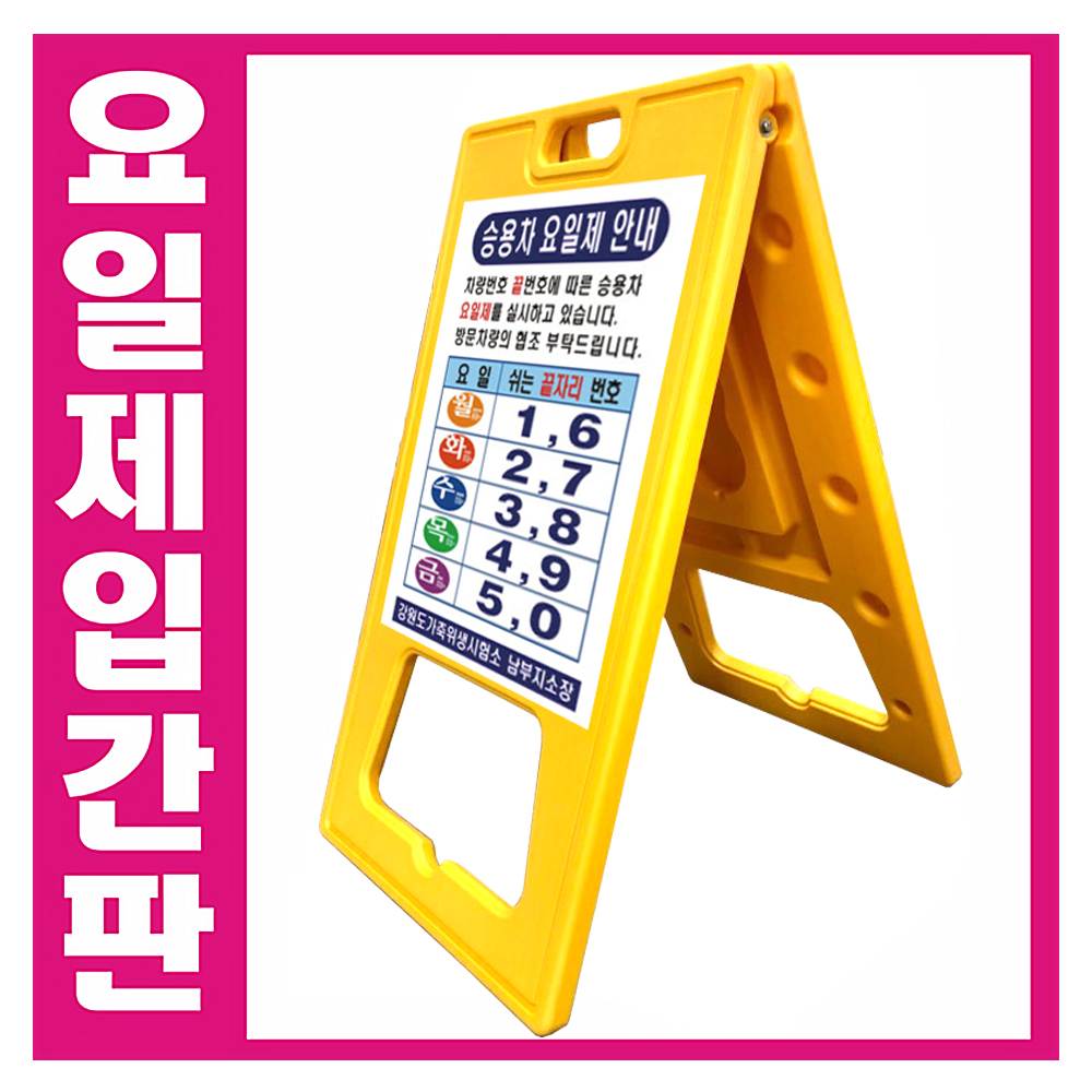 A자(대형) / 요일제
									양면인쇄