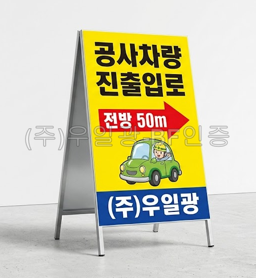 철재A자 900Ｘ1800 벌집반사인쇄 양면 주문제작
