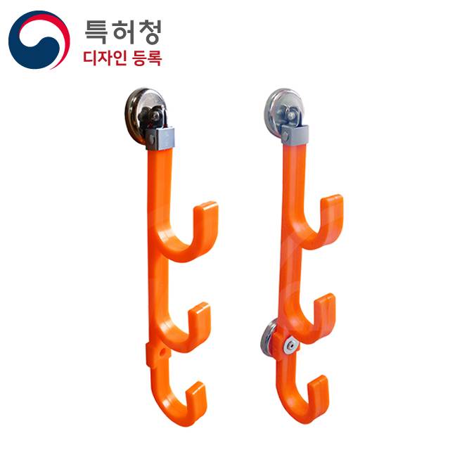 자석3단 전선거치대 (자석1개)