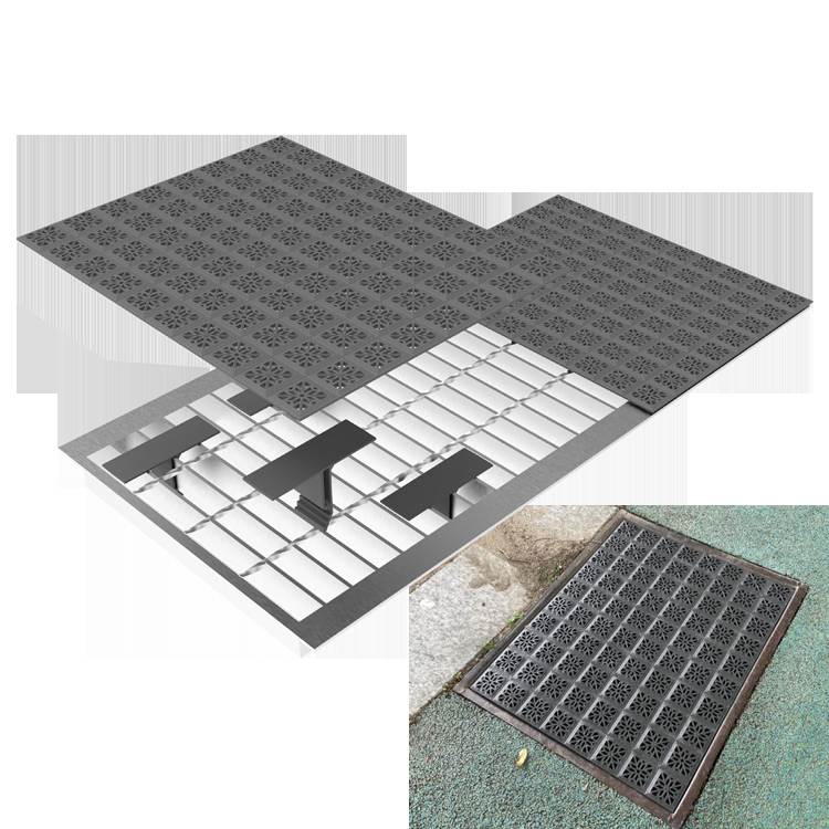 쓰레기유입방지 그레이팅덮개 400x500x6T / 소켓포함