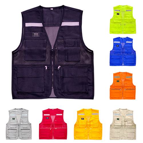 (TC) 안전조끼(망사) / 10개입 곤색/2XL