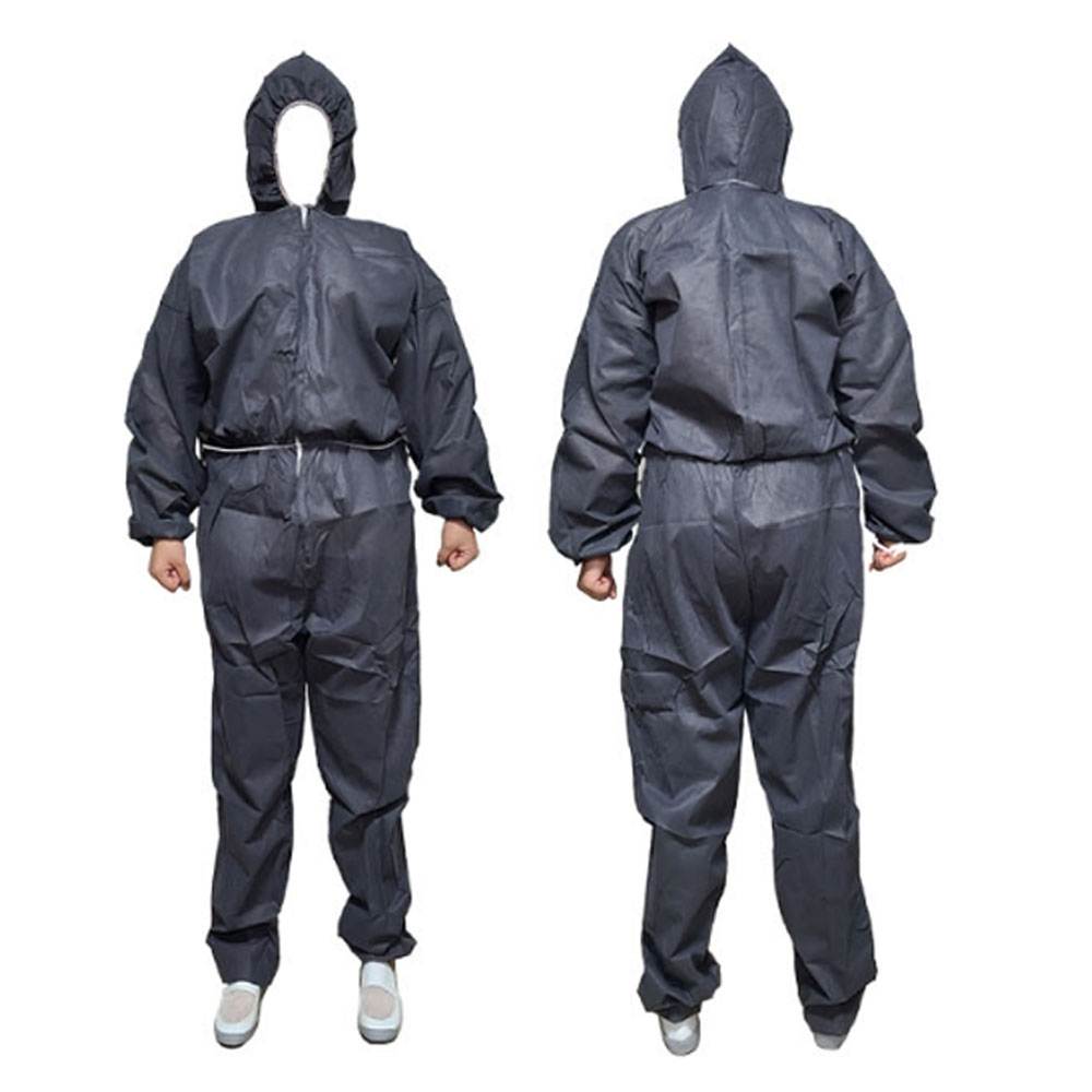 일회용작업복 / PP 원피스 회색 / 2XL (24개입)