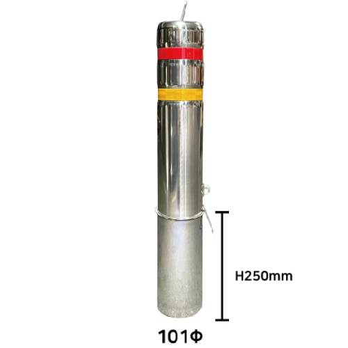 스텐일자볼라드(매립이동) 101Φ H1200 (홈) 주문제작