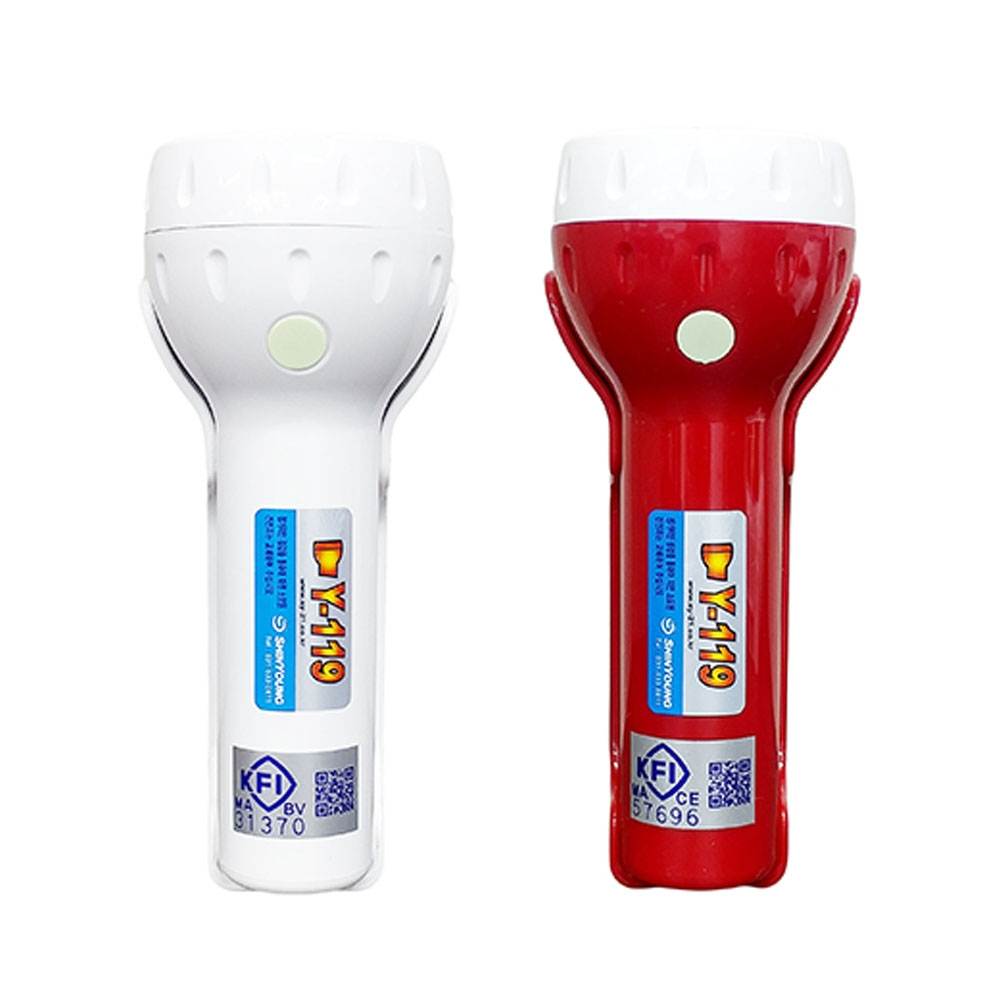 휴대용 조명등(LED) SY-Y119L60 (리튬이온) KFI인증(60분용) / 아이보리