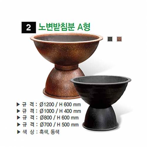 2번 노변받침분 A형 흑색 / 1000Φ