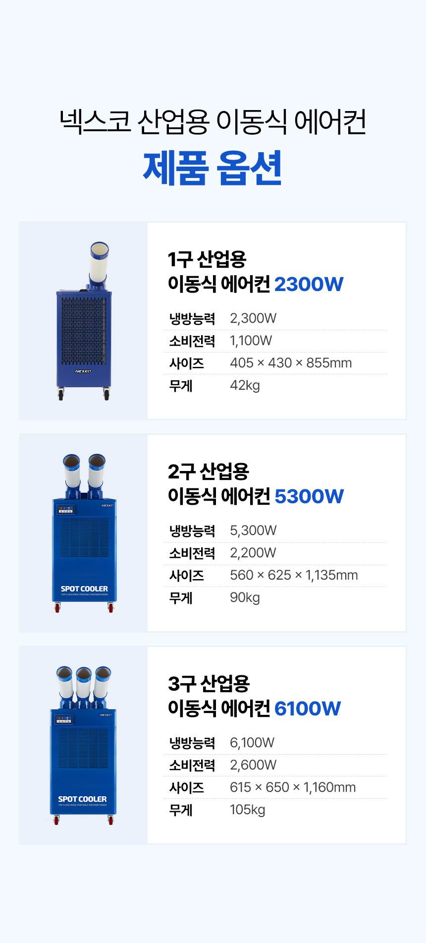 넥스코 / 산업용에어컨 2구 / NC-5300K 무료배송