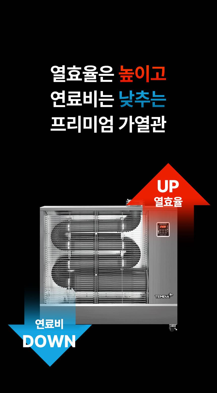 템피아 원적외선튜브히터(돈풍기) 18형 / TPA-H7000 노출가준수필수