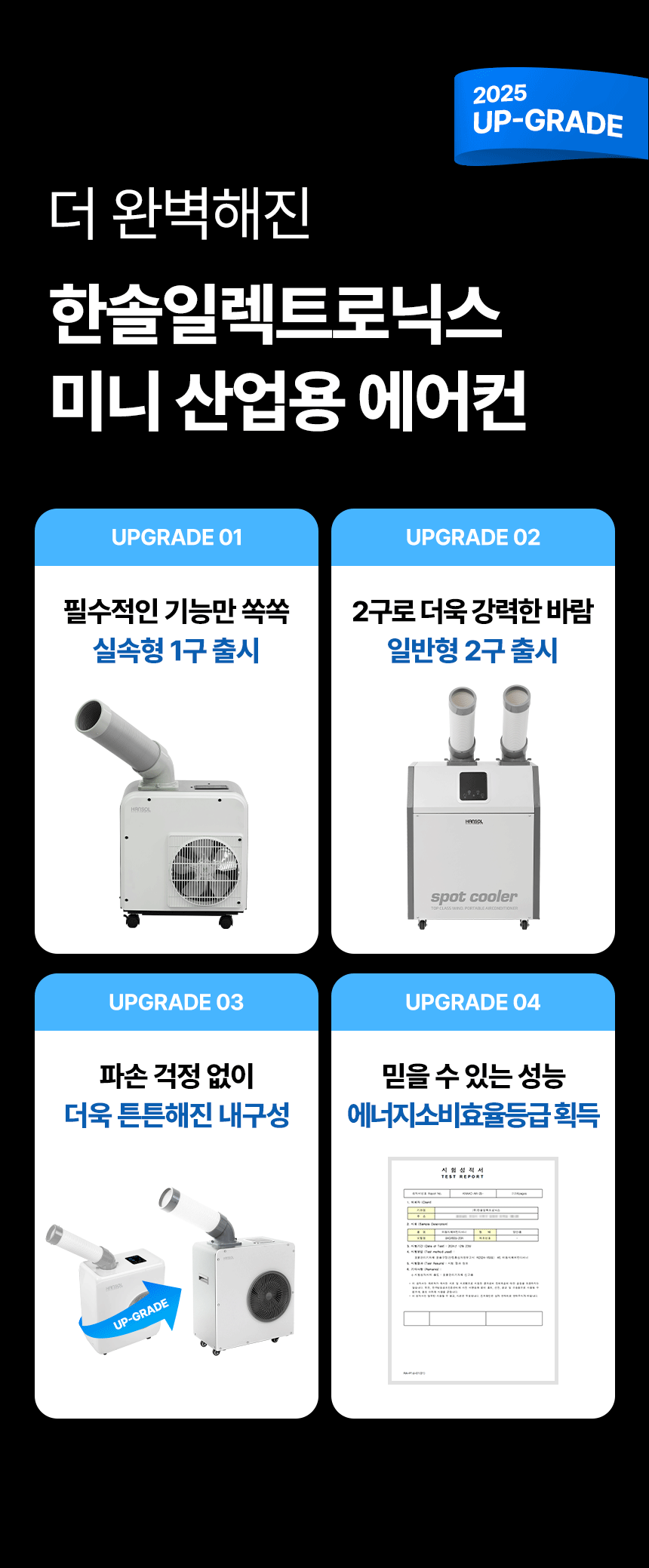 한솔 / 미니 산업용 에어컨 1구 / HSE-SP1100K 무료배송