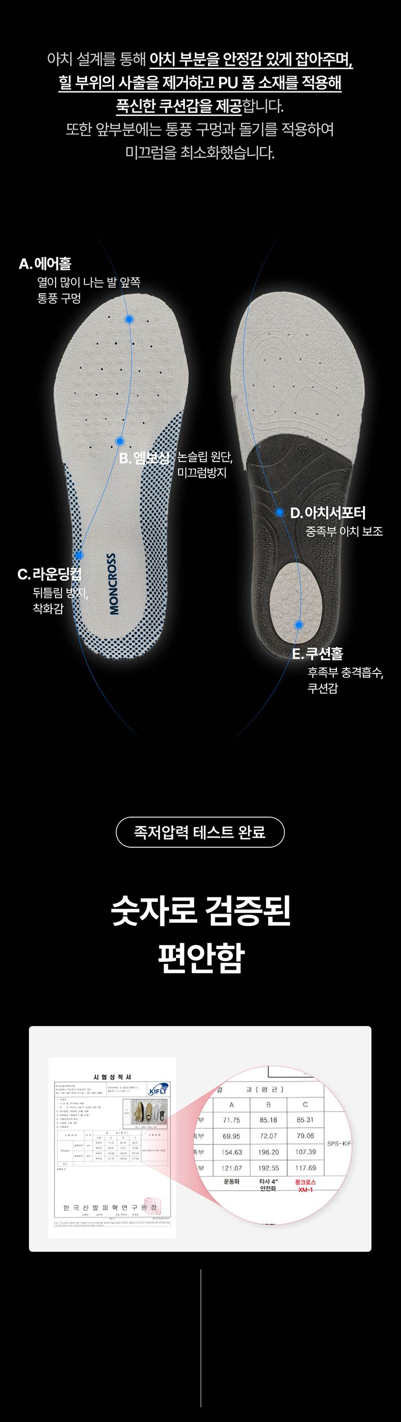 몽크로스 XM-1 (4인치/끈/논슬립2등급) 245mm