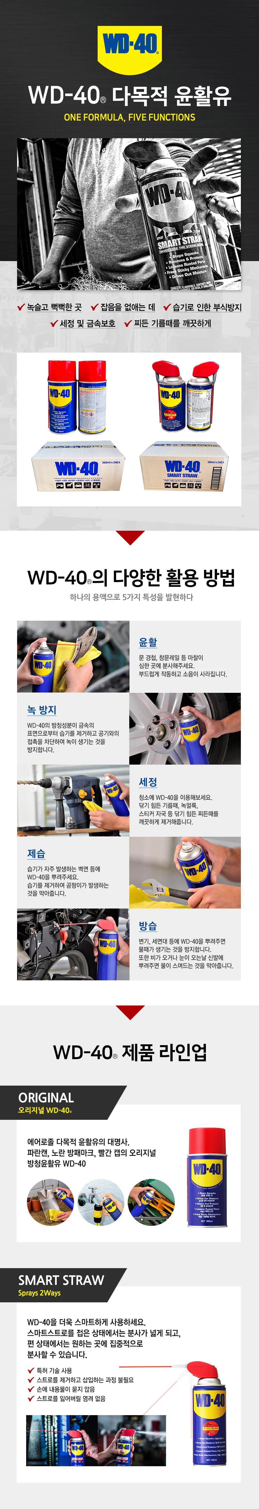 WD-40(SS) / 방청윤활제 360ml/ 박스(24개입)
