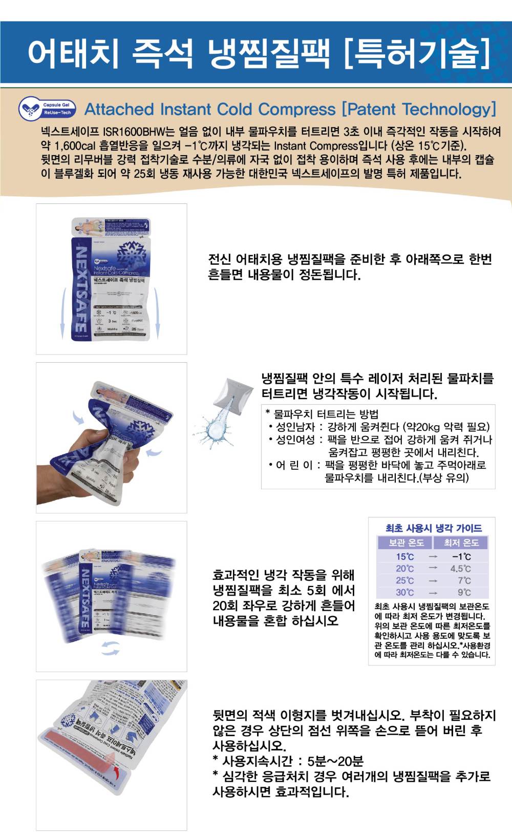 폭염응급키트 (FAK-HW4-H) (셋트)